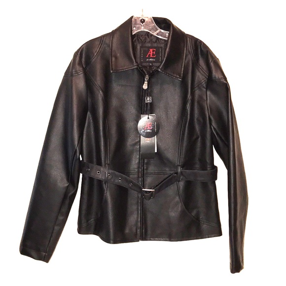 AE di milano Jackets & Blazers - AE Di Milano NWT leather jkt sz L